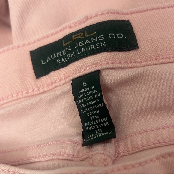 Lauren Jeans Co Ralph Lauren modern skinny jeans women’s size 6 ombré pink peach - Picture 6 of 7